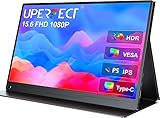 UPERFECT Portable Monitor 15,6 Zoll Tragbarer Monitor 1920 x 1080 Full HD...