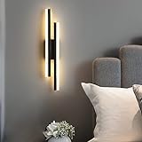 Riserva Wandleuchte LED Innen Moderne, 16W 1800LM Wandlampe LED Schwarz,...