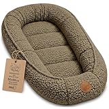 Babynest Nestchen Baby aus Teddy Plüsch 90x50 cm (1er Pack) - Babynestchen...
