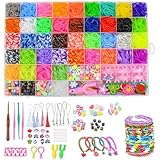 Pmueuff 3500+ Loom Bänder Set für Kinder 8 9 10 11 Jahre,Bunte Loop...