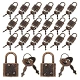 Kisangel 30 Stück Teiliges Mini-vorhängeschloss mit Schlüssel Kleine...