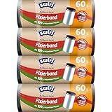 Swirl Reißfest & Dicht Fixierband Müllbeutel 60 l (4 x 10 Beutel),...