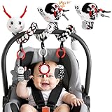Spirale Autositz Baby Spielzeug 0-6 Monate, Aktivität Hoher Kontrast...