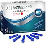 Blutlanzetten steril Gr. 28G, 100 Stk. kompatibel u.a. zu Stechhilfe von SD...