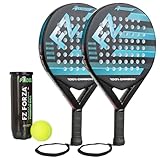 Padel Tennis Starter Set – 2 Padel Schläger & 3er Dose Padelbälle |...