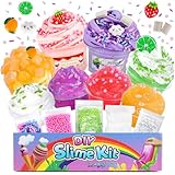 Eutionho Schleim Set für Kinder,8er-Pack Clear Slime und Butter...