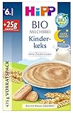 HiPP BIO Milchbrei Gute-Nacht Kinderkeks (4 x 475g), ab 6. Monat, ohne...
