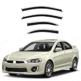 lixuejian 4 Stück Auto Windabweiser Regenabweiser,für Mitsubishi...