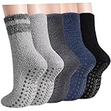 Caldodo Warme Kuschelsocken Stoppersocken Herren Damen mit Noppen, Dicke...