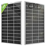 ECO-WORTHY Bifaziales Solarpanel120W 18V, Monokristallin Solarmodul für...