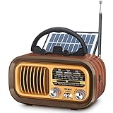 PRUNUS J-150 AM/FM/SW Retro Radio Klein, Vintage Radio Betrieben mit...