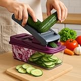 Generisch Gemüseschneider Set 16-in-1, Multifunktional Küchenreibe mit...