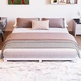 VERFARM Plattformbett aus Metall, Bettrahmen 120 x 200 cm - Höhe 8cm -...