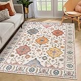 MAST DOO Teppich Wohnzimmer Waschbarer 60x110cm - Boho Kurzflor Teppich...