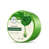 Aloe Vera Gel, beruhigende und feuchtigkeitsspendende Pflege für Gesicht,...