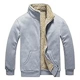 2025 Herren-Wintermantel, Jacke, lässig, einfarbig, Stehmantel, lange...