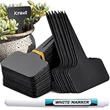 Orrdiffi 100Stk Plastik pflanzschilder für draussen wetterfest 6 *...