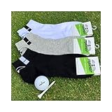 Emainer Golf Sport Socken, 3 Paar Sneaker (sw, ws, gr), unisex +3...