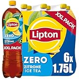 LIPTON ICE TEA Zero Lemon, Zuckerfreier Eistee mit Zitronen Geschmack,...