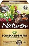 Naturen Bio Schnecken-Sperre, Regenbeständige Barriere aus Lavagranulat...