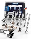 Forstnerbohrer-Set 8-teilig [12–40 mm inkl. Aufbewahrungsbox] –...