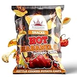 Poppamies Hot Habanero Kartoffelchips – Extra Scharf, Dick Geschnittene,...