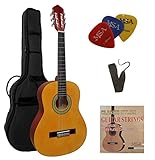 1/2 GITARRE - KONZERTGITARRE IM SET - KINDERGITARRE - CLASSIC - NATUR -...