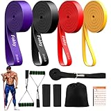 Fokky Resistance Bands Set mit 4 Widerstandsstufen, Fitnessbänder mit...