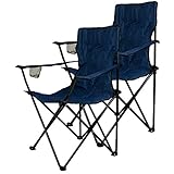 Nexos 2-er Set Angelstuhl Anglerstuhl Faltstuhl Campingstuhl Klappstuhl mit...