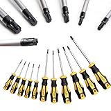 CCLIFE Torx Schraubendreher Set TX magnetisch T6-T40, 11 Stück Ohne...