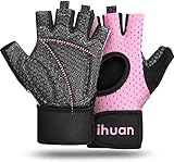 ihuan Atmungsaktive Fitness Handschuhe Herren Damen - Trainingshandschuhe...