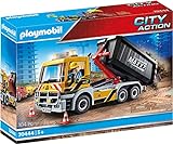 PLAYMOBIL City Action 70444 Construction Truck with Tilting Trailer,...