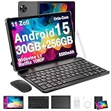 DOOGEE U11 Pro Android 15 Tablet 11 Zoll, 30GB+256GB (2TB TF) Netflix 1080P...