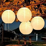 Bawoo Solar Lampions Außen Wetterfest Solar LED Laterne Wasserdicht...