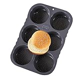 usefulbeauty Hamburger-Formen zum Backen | Muffinförmchen mit 4/6 Mulden,...