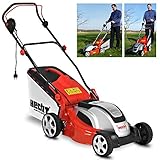 HECHT Elektrorasenmäher Elektro Mäher mit 1600 Watt Motor, 41 cm...