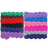 Healifty 2 Rolle Zackenlitze Trimmt Bunte Polyester Trim Bänder DIY...