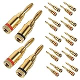 DIYEAH 12 Paare Vergoldete Bananenstecker Lautsprecheranschluss Kompatibel...