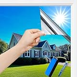 Guuteee(44.5X200cm Silber)Spiegelfolie Fenster Hitzeschutz | UV Folie...