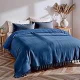 Loomvia Tagesdecke 200x220 cm aus 100% Baumwolle | Parliament | Weiche...