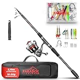 Paradox Fishing Angelruten Set zum Spinnfischen 2,1m Wg. 10-30g I...