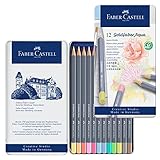 Faber-Castell 114622 - Aquarellstift Aqua Goldfaber, 3,3 mm Mine, 12...