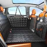 Hundedecke für Auto Rückbank, Hundesitzbezug mit Harter Unterseite hält...