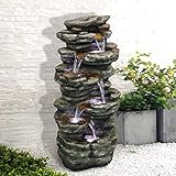 101 cm hoher Steinbrunnen für den Außenbereich als Dekoration für den...