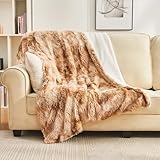 EMME Faux Kuscheldecke Flauschig, Felldecke, Pelz Wolldecke, Wohndecke,...