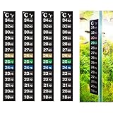 CONGGUAN 4Pcs Aquarium Temperatur Messgerät Aufkleber Thermometer Strip...