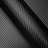 Autofolie,Auto Carbon Folie,Schwarz Carbon Folie Matt 400 x 30 cm für...