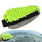 Car Wash MIT, Car Mitt | Weiches Peeling-Pad Nicht-Leinen Chenille...