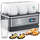 KESSER® Eierkocher für 1 bis 6 Eier elektrisch aus Edelstahl 400W &...