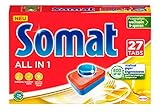 Somat All in 1 Spülmaschinen Tabs (27 Tabs), Geschirrspül Tabs für...